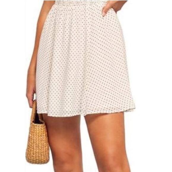 NWT Reformation Bambina Polka Dot Square Neck Mini Dress Size M - Picture 5 of 15